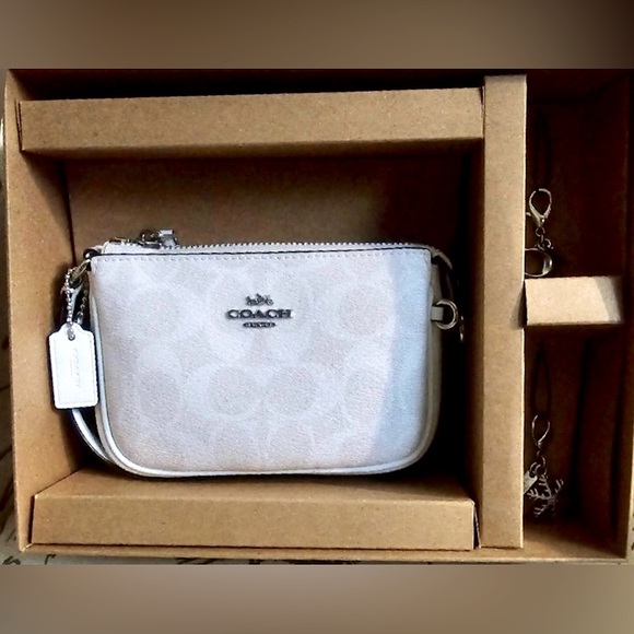 Coach Handbags - COACH Nolita 15 in Signature Canvas with 2 Charms - Gift Christmas NIB NEW